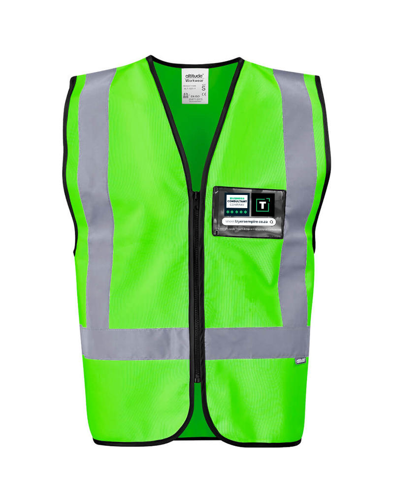 Direction En4 Hi-Viz Reflective Full Zip Vest