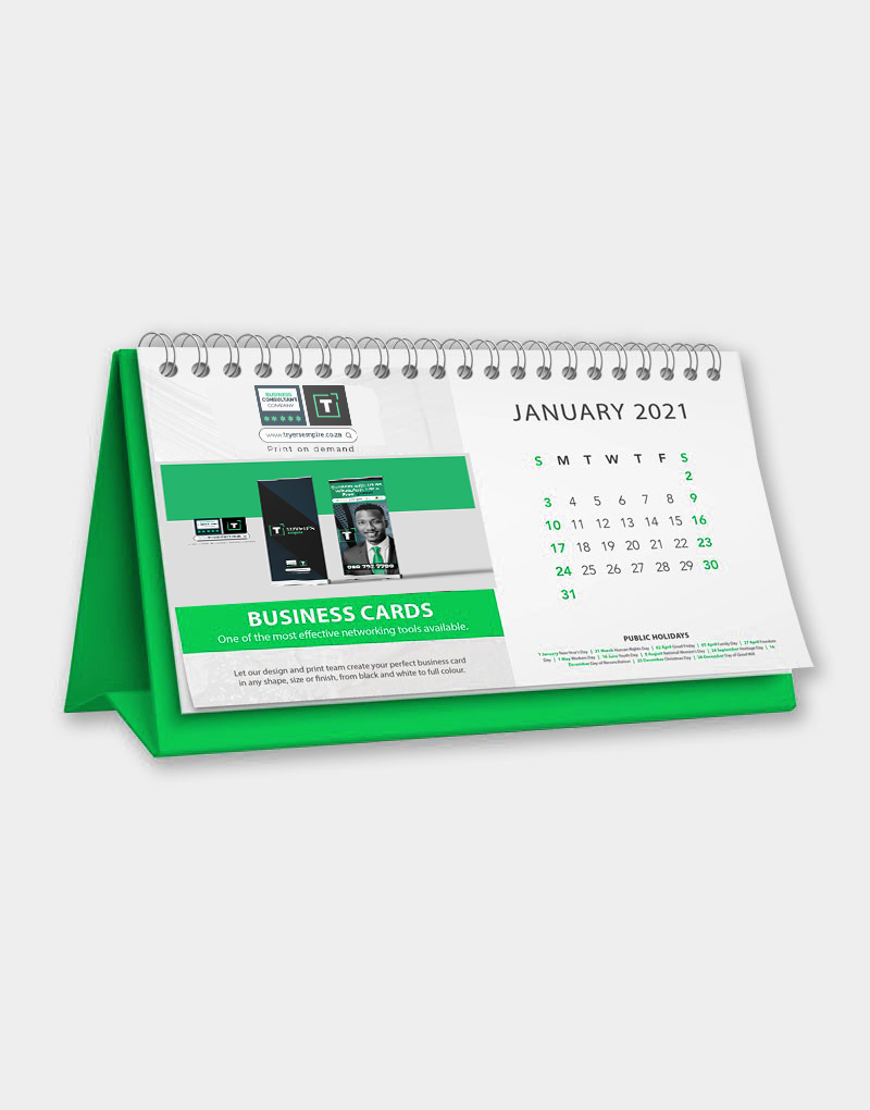Flip-Top Tent Calendar - Set of 250