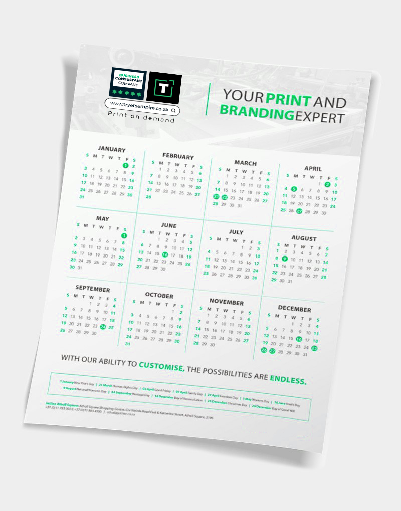 Magnetic Calendars